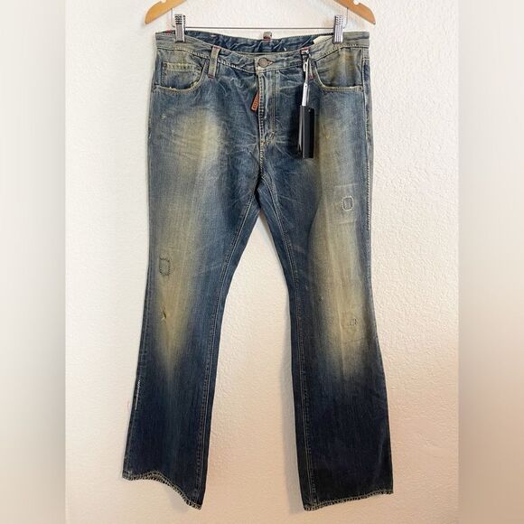 DSQUARED Other - Dsquared2 relaxed jeans patches distressing Y2K Made IN ITALY. 48/ U S 32. NWT